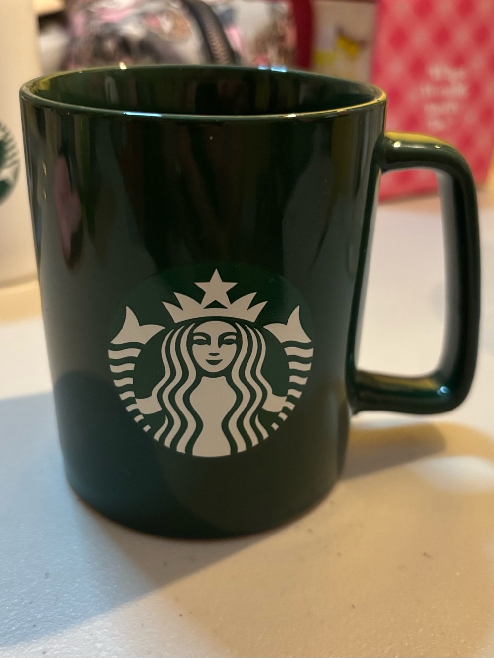 Starbucks classic green mug with white logo